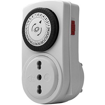 Electraline 58104 Mini programmateur minuteur, 16 A, noir/blanc - Publicité Electraline 58104 Mini programmateur minuteur, 16 A, noir/blanc - Publicité