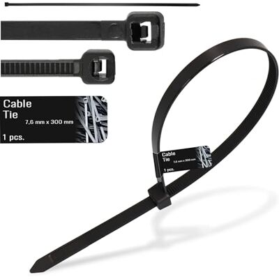 Instalguru Collier de Serrage 7,6 x 300 mm Attache Câble Poignée Serre-Câbles Plastique Nylon Résistante Température UV Autobloquants Industrie Bureau Domicile Extérieur - Publicité Instalguru Collier de Serrage 7,6 x 300 mm Attache Câble Poignée Serre-Câbles Plastique Nylon Résistante Température UV Autobloquants Industrie Bureau Domicile Extérieur - Publicité