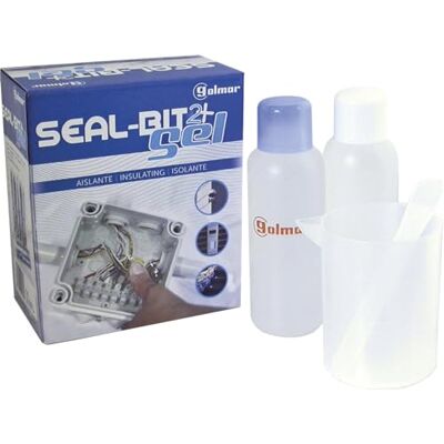 GOLMAR Seal Bits Gel Silicone 1 L – bi-matière de Masse, 1 pièce, Transparent, av9997 - Publicité GOLMAR Seal Bits Gel Silicone 1 L – bi-matière de Masse, 1 pièce, Transparent, av9997 - Publicité