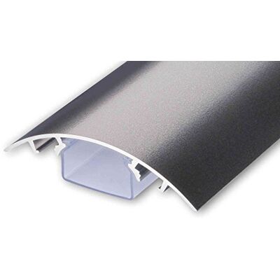 ALUNOVO Conduit de câbles 80mm Semi-Circulaire Design pour câble Aluminium en Titane Anthracite Mat DB 703 IG (Longueur: 120cm) - Publicité ALUNOVO Conduit de câbles 80mm Semi-Circulaire Design pour câble Aluminium en Titane Anthracite Mat DB 703 IG (Longueur: 120cm) - Publicité