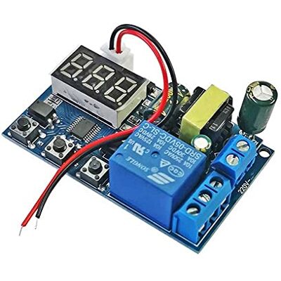 DONGKER Module de relais 1 canal, AC 220 V Trigger Retard Cycle Relais temporisé Module de commande d'interrupteur réglable avec affichage LED et câble à 2 broches - Publicité DONGKER Module de relais 1 canal, AC 220 V Trigger Retard Cycle Relais temporisé Module de commande d'interrupteur réglable avec affichage LED et câble à 2 broches - Publicité