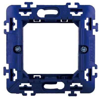 Electron Support à 2 modules/places pour plaques, boîte ronde 502, compatible avec BTicino Living, haute qualité et longue durée de vie, pour plaques en plastique, aluminium et verre, originales et compatibles - Publicité Electron Support à 2 modules/places pour plaques, boîte ronde 502, compatible avec BTicino Living, haute qualité et longue durée de vie, pour plaques en plastique, aluminium et verre, originales et compatibles - Publicité