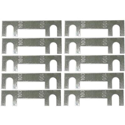 AERZETIX : 10x Fusible à Languette Lame 100A pour Porte-Fusible Courant Fort Argent C42200 - Publicité AERZETIX : 10x Fusible à Languette Lame 100A pour Porte-Fusible Courant Fort Argent C42200 - Publicité