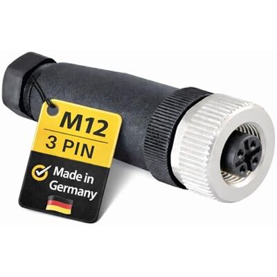 binder 99-0430-158-04 M12 Prise de câble 3 broches codée A I Borne à vis jusqu'à 0,75 mm² AWG18 I IP67 non blindé I Passage de câble 6,0-8,0 mm I Prise droite I Capteur Actorique - Publicité binder 99-0430-158-04 M12 Prise de câble 3 broches codée A I Borne à vis jusqu'à 0,75 mm² AWG18 I IP67 non blindé I Passage de câble 6,0-8,0 mm I Prise droite I Capteur Actorique - Publicité