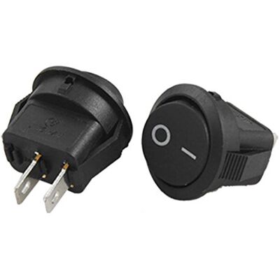 Tecnostore ® Mini interrupteur rond 15 mm 2 contacts noir 250 V 3 A ON/OFF SWITCH 2 broches G113 - Publicité Tecnostore ® Mini interrupteur rond 15 mm 2 contacts noir 250 V 3 A ON/OFF SWITCH 2 broches G113 - Publicité