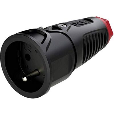 PCE 2410-sr Fiche électrique femelle avec terre caoutchouc, plastique 230 V noir IP20 - Publicité PCE 2410-sr Fiche électrique femelle avec terre caoutchouc, plastique 230 V noir IP20 - Publicité