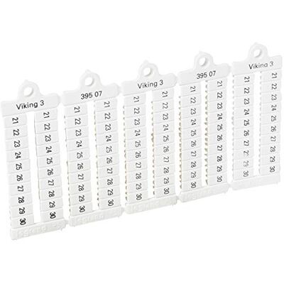 Legrand 039507 Viking3 Plaque Repères à Lecture Horizontale pour Bloc de Jonction, Chiffres 21 à 30, Pas 5mm - Publicité Legrand 039507 Viking3 Plaque Repères à Lecture Horizontale pour Bloc de Jonction, Chiffres 21 à 30, Pas 5mm - Publicité