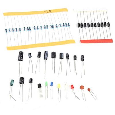 Walfront 1390PCS Kit Composants Électroniques, Condensateurs Électrolytiques, Résistances, Condensateurs en Céramique, Transistors et Diodes LED - Publicité Walfront 1390PCS Kit Composants Électroniques, Condensateurs Électrolytiques, Résistances, Condensateurs en Céramique, Transistors et Diodes LED - Publicité