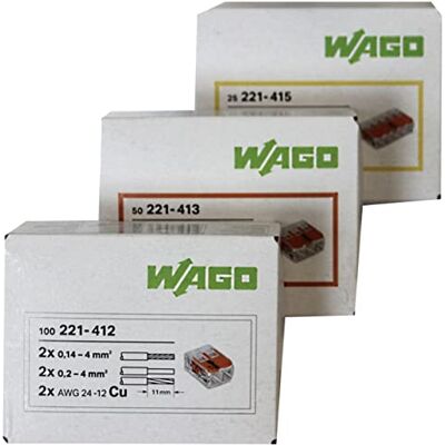 genisys Wago 221 Assortiment de bornes de raccordement 100 x 221-412, 50 x 221-413, 25 x 221-415 - Publicité genisys Wago 221 Assortiment de bornes de raccordement 100 x 221-412, 50 x 221-413, 25 x 221-415 - Publicité