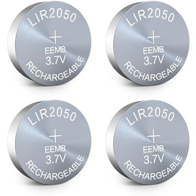 EEMB 4pack LIR2050 Batterie Rechargeable 3.7v Li ION Bouton Batterie pièce de Monnaie Batterie pour Casque Montres wearables - Publicité EEMB 4pack LIR2050 Batterie Rechargeable 3.7v Li ION Bouton Batterie pièce de Monnaie Batterie pour Casque Montres wearables - Publicité