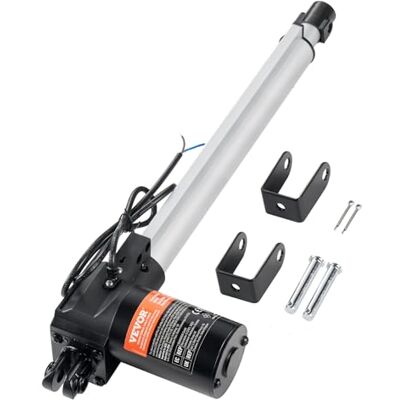VEVOR Actionneur Linéaire 12 V, Actionneur de Mouvement Linéaire Robuste 300 mm 6000 N 5 mm/s avec Support de Montage et Protection IP44 pour Portes Électriques, Machines Industrielles, Navires, Cargo - Publicité VEVOR Actionneur Linéaire 12 V, Actionneur de Mouvement Linéaire Robuste 300 mm 6000 N 5 mm/s avec Support de Montage et Protection IP44 pour Portes Électriques, Machines Industrielles, Navires, Cargo - Publicité