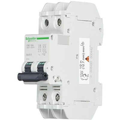 Schneider Electric 60144 Disjoncteur magnéto-thermique C60 240 V 10 A - Publicité Schneider Electric 60144 Disjoncteur magnéto-thermique C60 240 V 10 A - Publicité