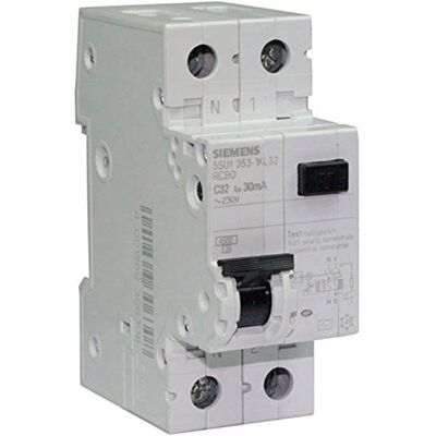 Siemens 5SU1353-1KL32 Disjoncteur différentiel - 30mA 32A Type AC - Publicité Siemens 5SU1353-1KL32 Disjoncteur différentiel - 30mA 32A Type AC - Publicité