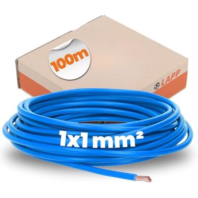 Lapp Fils de cuivre - 1.00 mm² Bleu foncé - Câble flexible PVC 0,2 m / 100 m - Câblage machine - Publicité Lapp Fils de cuivre - 1.00 mm² Bleu foncé - Câble flexible PVC 0,2 m / 100 m - Câblage machine - Publicité