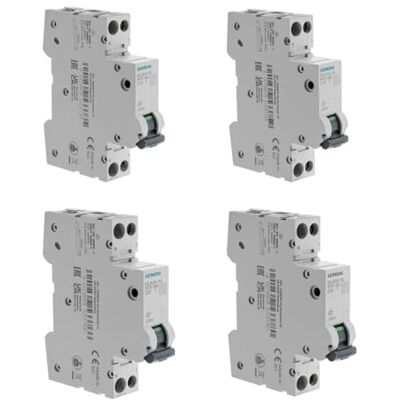 Siemens Lot De 10 Disjoncteurs Modulaires Ph+N – 3×10A, 4×16A, 2×20A - Publicité Siemens Lot De 10 Disjoncteurs Modulaires Ph+N – 3×10A, 4×16A, 2×20A - Publicité