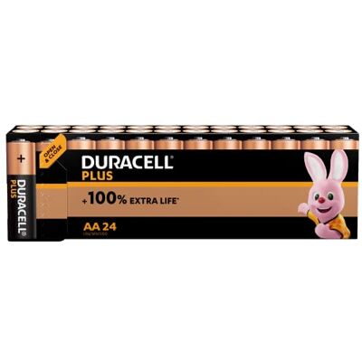 Duracell 038882 Lot de 24 piles AA AA LR06/MN1500 - Publicité Duracell 038882 Lot de 24 piles AA AA LR06/MN1500 - Publicité