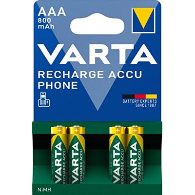 Pile Varta - Rechargeable AAA 800mAh Ni-Mh - Pile - Publicité Pile Varta - Rechargeable AAA 800mAh Ni-Mh - Pile - Publicité