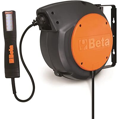 Beta 1842 15-H05/LED Enrouleur automatique complet avec lampe LED, 100-240Vac avec transformateur de sécurité et 15 m de câble enroulé, résistant aux chocs, 018420821 - Publicité Beta 1842 15-H05/LED Enrouleur automatique complet avec lampe LED, 100-240Vac avec transformateur de sécurité et 15 m de câble enroulé, résistant aux chocs, 018420821 - Publicité