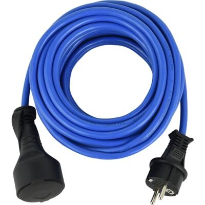 Electraline 01684 Rallonge Prolongateur électrique 20M Outdoor Profesionnelle IP44, Câble spécial AT-N05V3V3-F 3G1.5, utilisable jusqu'à -35 °C, résistant aux UV, huiles et températures ectrêmes - Publicité Electraline 01684 Rallonge Prolongateur électrique 20M Outdoor Profesionnelle IP44, Câble spécial AT-N05V3V3-F 3G1.5, utilisable jusqu'à -35 °C, résistant aux UV, huiles et températures ectrêmes - Publicité
