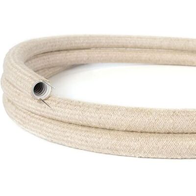 Creative Tube, tube flexible avec revêtement Lin Naturel Neutre RN01, diamètre 20 mm - Publicité Creative Tube, tube flexible avec revêtement Lin Naturel Neutre RN01, diamètre 20 mm - Publicité