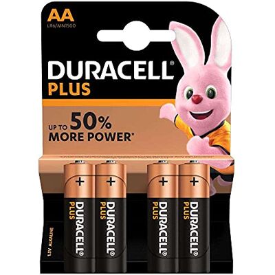 Duracell Lot de 4 Piles AA - Publicité Duracell Lot de 4 Piles AA - Publicité
