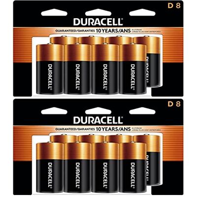 Duracell Coppertop Lot de 8 Piles D à énergie Longue durée pour appareils ménagers et de Bureau - Publicité Duracell Coppertop Lot de 8 Piles D à énergie Longue durée pour appareils ménagers et de Bureau - Publicité