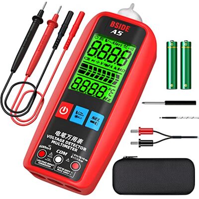BSIDE Multimètre Numérique Voltmètre Ampèremètre Testeur Électrique professionnel à Plage Automatique avec NCV VFC Mesure de Tension/Courant CA CC Capacité Résistance Fréquence Diode Température - Publicité BSIDE Multimètre Numérique Voltmètre Ampèremètre Testeur Électrique professionnel à Plage Automatique avec NCV VFC Mesure de Tension/Courant CA CC Capacité Résistance Fréquence Diode Température - Publicité