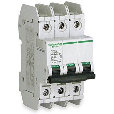 Schneider 60183 Disjoncteur C60, UL489, 3P, 35 A, caractéristique C, 240 V AC - Publicité Schneider 60183 Disjoncteur C60, UL489, 3P, 35 A, caractéristique C, 240 V AC - Publicité
