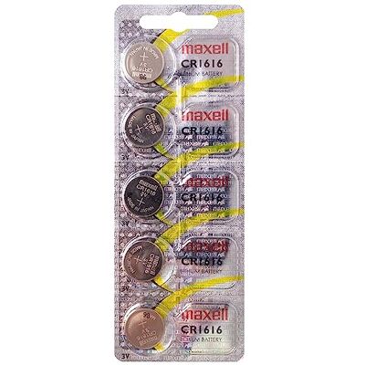Maxell Lot de 5 Piles Lithium CR1616 - Publicité Maxell Lot de 5 Piles Lithium CR1616 - Publicité