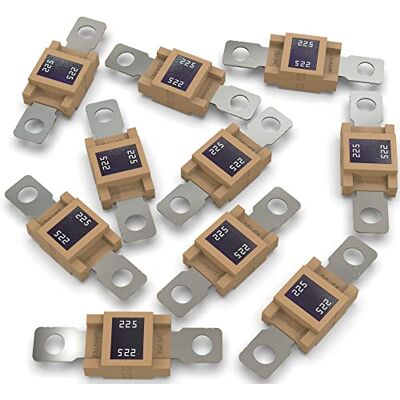 AUPROTEC Fusible Mega à courant élévé/verrouillage à vis 80-500A choix : 225A ampères, marron, 10 pièces - Publicité AUPROTEC Fusible Mega à courant élévé/verrouillage à vis 80-500A choix : 225A ampères, marron, 10 pièces - Publicité