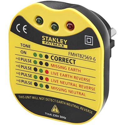 Stanley FMHT82569-6 Testeur pour Prise Mural - Publicité Stanley FMHT82569-6 Testeur pour Prise Mural - Publicité