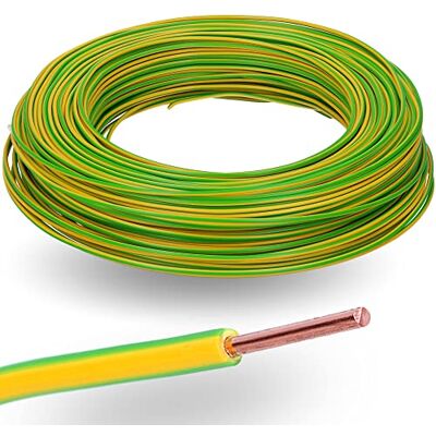 Lapp 4527001 H07V-U Câble conducteur en PVC 1,5 mm² 100 m I rigide monofil I Fil simple 1,5 mm² Câble vert/jaune - Publicité Lapp 4527001 H07V-U Câble conducteur en PVC 1,5 mm² 100 m I rigide monofil I Fil simple 1,5 mm² Câble vert/jaune - Publicité
