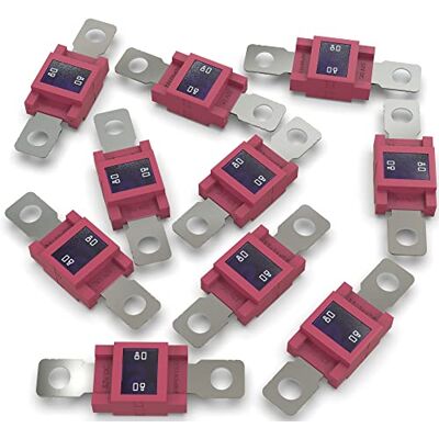 AUPROTEC Fusible Mega à courant élévé/verrouillage à vis 80-500A choix : 80A ampères, rouge, 10 pièces - Publicité AUPROTEC Fusible Mega à courant élévé/verrouillage à vis 80-500A choix : 80A ampères, rouge, 10 pièces - Publicité