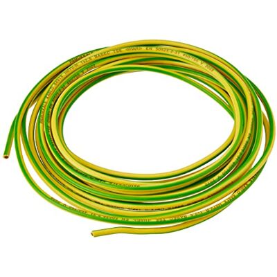 BULK HARDWARE BH01515 - Câble de terre unipolaire 2,5 mm 5 m jaune/vert - Publicité BULK HARDWARE BH01515 - Câble de terre unipolaire 2,5 mm 5 m jaune/vert - Publicité