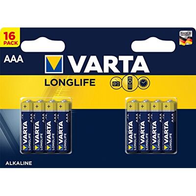 Varta LR03 16 Pack - Pile - Publicité Varta LR03 16 Pack - Pile - Publicité