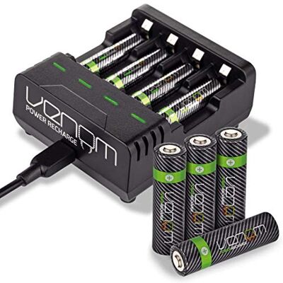 Venom RC Venom Power Recharge - Station de recharge + 4 x AA 2100mAh & 4 x AAA 800mAh - Publicité Venom RC Venom Power Recharge - Station de recharge + 4 x AA 2100mAh & 4 x AAA 800mAh - Publicité