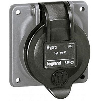 Legrand 053903 Plastique Prise de Courant Fixe à Brochage Domestique Hypra, 2P+T, 250V - Publicité Legrand 053903 Plastique Prise de Courant Fixe à Brochage Domestique Hypra, 2P+T, 250V - Publicité