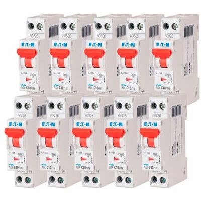Eaton - 264744 PLG4-C10/1N - Disjoncteur - Blanc - Publicité Eaton - 264744 PLG4-C10/1N - Disjoncteur - Blanc - Publicité