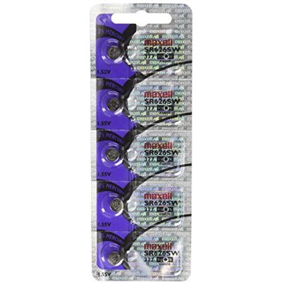 Maxell 5 Piles Pile Bouton SR626SW - Publicité Maxell 5 Piles Pile Bouton SR626SW - Publicité