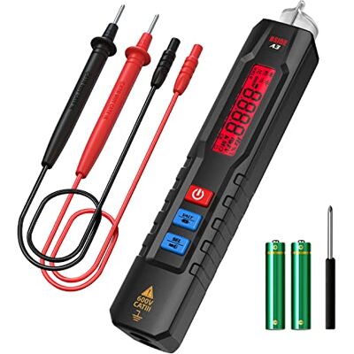 BSIDE Détecteur de Tension Sans Contact Stylo Multimètre Automatique NCV 6V-1000V avec Sensibilité Réglable Testeur Multifonction de Continuité Résistance Diode Capacité Vérificateur Fil sous Tension - Publicité BSIDE Détecteur de Tension Sans Contact Stylo Multimètre Automatique NCV 6V-1000V avec Sensibilité Réglable Testeur Multifonction de Continuité Résistance Diode Capacité Vérificateur Fil sous Tension - Publicité