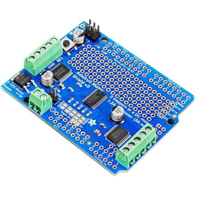 Adafruit Motor/Stepper/Servo Shield for Arduino v2.3 Kit by - Publicité Adafruit Motor/Stepper/Servo Shield for Arduino v2.3 Kit by - Publicité