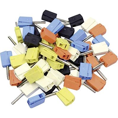 WAGO Fiche Banane, pour Fiche Banane 4 mm, Mix de Couleurs, X10 de Chaque Orange, Blanc, Noir, Bleu, Jaune, 2,50 mm²,(50 Pcs) - Publicité WAGO Fiche Banane, pour Fiche Banane 4 mm, Mix de Couleurs, X10 de Chaque Orange, Blanc, Noir, Bleu, Jaune, 2,50 mm²,(50 Pcs) - Publicité