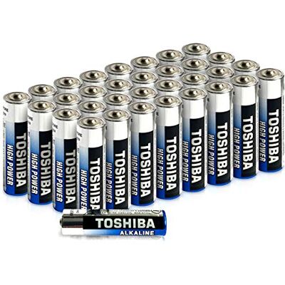 Toshiba Lot de 40 Piles alcalines AAA Haute Puissance Durée de Fonctionnement Extra Longue LR03 Qualité Japonaise supérieure Super Rapport qualité/Prix - Publicité Toshiba Lot de 40 Piles alcalines AAA Haute Puissance Durée de Fonctionnement Extra Longue LR03 Qualité Japonaise supérieure Super Rapport qualité/Prix - Publicité