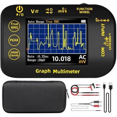 BSIDE Multimètre Numérique 20000 Comptes avec Mode Enregistrement Multimètre de Poche Rechargeable TRMS 1000V avec Écran Couleur et Support, Mesure Tension Millivolt AC Peak Capacité Température - Publicité BSIDE Multimètre Numérique 20000 Comptes avec Mode Enregistrement Multimètre de Poche Rechargeable TRMS 1000V avec Écran Couleur et Support, Mesure Tension Millivolt AC Peak Capacité Température - Publicité
