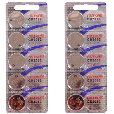 Maxell - CR2032 - 3V - 220mAh - Batterie bouton - Publicité Maxell - CR2032 - 3V - 220mAh - Batterie bouton - Publicité