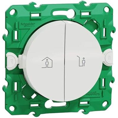 Schneider Electric Commande groupée Odace Sans Fil Sans Pile 1 logement Scène entrée/sortie Blanc - Publicité Schneider Electric Commande groupée Odace Sans Fil Sans Pile 1 logement Scène entrée/sortie Blanc - Publicité