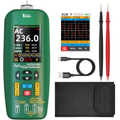 BSIDE O1 Multimètre Oscilloscope Portable 3 en 1 Multimètre TRMS à Oscilloscope Automobile LCD Couleur 4 Résultats 10Mhz Connectable sur PC Testeur Rechargeable de Tension Courant Continuité Capacité - Publicité BSIDE O1 Multimètre Oscilloscope Portable 3 en 1 Multimètre TRMS à Oscilloscope Automobile LCD Couleur 4 Résultats 10Mhz Connectable sur PC Testeur Rechargeable de Tension Courant Continuité Capacité - Publicité