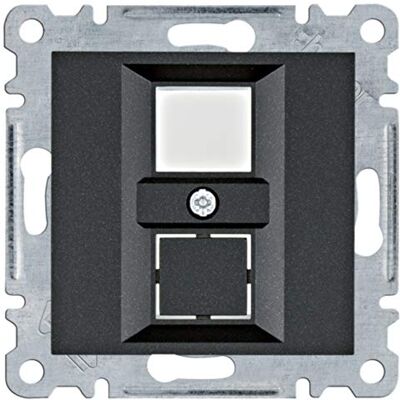 Hager Support double keystone jack série lumina (WL2323) noir - Publicité Hager Support double keystone jack série lumina (WL2323) noir - Publicité
