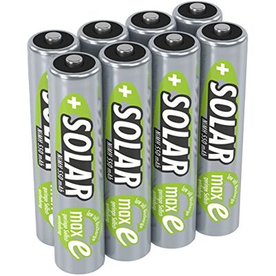 Pile Micro AAA 550mAh 1,2V Ansmann - Rechargeable NiMH pour lampes solaires - Publicité Pile Micro AAA 550mAh 1,2V Ansmann - Rechargeable NiMH pour lampes solaires - Publicité