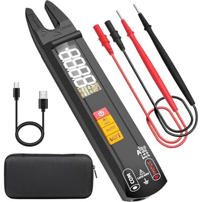 BSIDE U1 Multimètre Numérique Intelligent Pince Ampèremétrique Ouverte DC AC 6000 Comptes, Mini et Rechargeable, Testeur Automatique de Tension Courant Ohm Continuité, Testeur Capacité Diode Hz NCV - Publicité BSIDE U1 Multimètre Numérique Intelligent Pince Ampèremétrique Ouverte DC AC 6000 Comptes, Mini et Rechargeable, Testeur Automatique de Tension Courant Ohm Continuité, Testeur Capacité Diode Hz NCV - Publicité